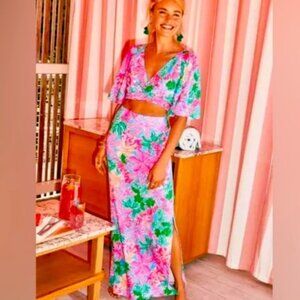 Lilly Pulitzer Minka maxi skirt set